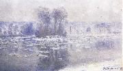 Claude Monet Floes at Bennecourt oil painting picture wholesale